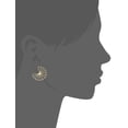 thumbnail image 3 of KoolJewelry 14k Yellow Gold Bicycle Wheel Earrings, 3 of 5