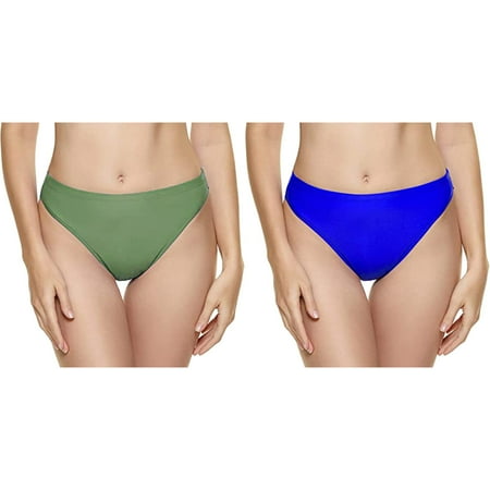 (2-Pack) 2025 New Women Vintage Print Low Mesh Swim Pants Cover Up for Women Waist Brazilian Bikini Bottom Swim Pants Men Long Swimwear Briefs Beachwear Brazilian Bikini Bottom Side Tie Thong