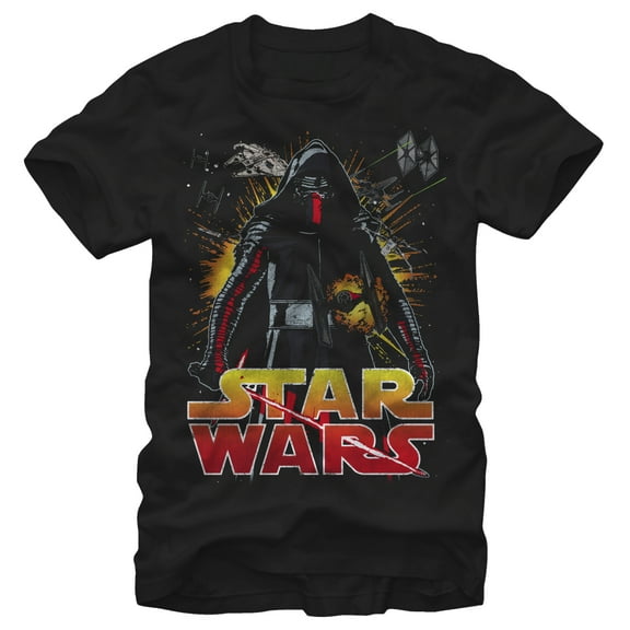 Men's Star Wars The Force Awakens Classic Kylo Ren  Graphic Tee Black Small