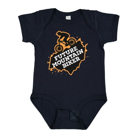 

Inktastic Biking Future Mountain Biker Gift Baby Boy Bodysuit