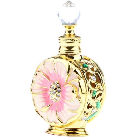 ZOUSSIQI menolana Vintage Perfume Bottle Empty Refillable Flasks 12 Ml -, Pink Gold CA919-16835