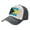 Black And White, variant on Retro Bahamian Flag Baseball Cap Distressed Adjustable Vintage Cotton Denim Hat for Women Men