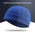 thumbnail image 4 of Jumpingount 9 Uds. Gorras de calavera de refrigeración tela de malla ciclismo colores surtidos accesorios de ciclismo cómodos forro de casco de poliéster Sombreros azul Jumpingount AP008606-05B, 4 of 5