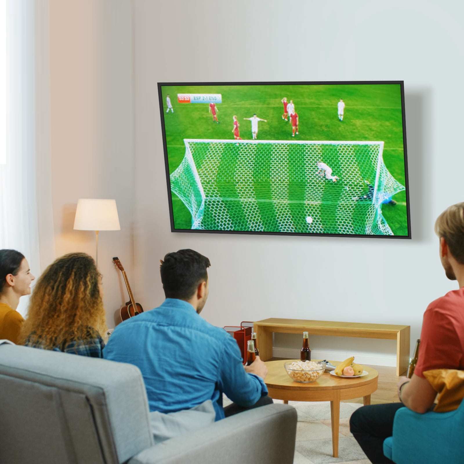 MOUNT PRO Tilting TV Wall Mount for 37-86" TVs up to 110lbs, Max VESA 800x400, Heavy-Duty Low-Profile TV Bracket Fits 16"/18"/24"/32" Studs