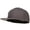 Grey, variant on Big Size Flat Bill Stretchable Fitted Cap - Black 2XL-3XL