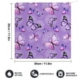 thumbnail image 2 of Purple Butterfly Dandelion Towels for Bathroom, Kitchen, Gym, Towels, Soft, Highly Absorbent, Hanging Towel with Hanging Eyelet, 2 of 8