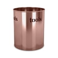 thumbnail image 2 of Stainless steel 4QT Utensil organizer Tools Caddy, Flatware Caddy Organizer for Kitchen Countertop Storage Dining Table Comfortable, utensil organizer for Kitchen Counter copper laquered TG-UH-15CL, 2 of 4