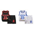 thumbnail image 1 of (2-Pack) Rinsvye Youth Basketball Shorts Set Sport Team Top Mesh Athletic Gym Wear Reversible Tank Performance Shirt Training Kits Sports Dress, 1 of 3