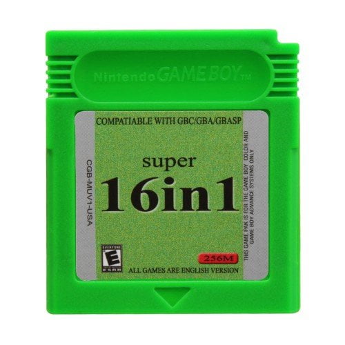 Video Games Cartridge Compatible for GB&GBC Handheld Console Super 16 in 1