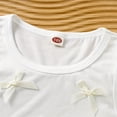 thumbnail image 5 of Cethrio Girls Casual Outfit Sets, Fashion 2 Piece Short Sleeve T-shirts and Shorts Sets Beige Size 7-8T, 5 of 6