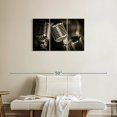 thumbnail image 2 of Elephant Stock Three Vintage Microphones Wall Art - Horizontal Multi Panel Canvas - Living Room Wall Decor - Music Multi Panel - Black And Gray Decor - 33" x 20", 2 of 8