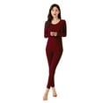 thumbnail image 1 of Bienvenido Ropa interior térmica larga de invierno para mujer, conjunto de ropa interior larga ultrasuave, 1 of 5