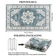 thumbnail image 5 of MeyJey Oriental Indoor Living Room Area Rug 6'x9', Non-Slip Machine Washable Vintage Floor Carpet for Bedroom Dining Kitchen Hallway Nursery, Blue, 5 of 18