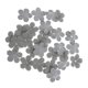 thumbnail image 1 of 30 Uds. Apliques de flores de tela de Scrapbooking costura DIY artesanía decoración de boda gris Zulema Adorno de flores de tela, 1 of 8