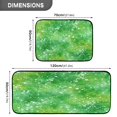 thumbnail image 3 of 2-Piece Kitchen Rugs Set Non-Slip Mats Carpet Floor for Kitchen, Bathroom (19.7"x27.6" & 19.7"x47.2") Green Ink Splatter Pattern, 3 of 7