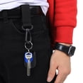 thumbnail image 4 of 3Pcs Outdoor Supply 360 Degree Rotation Webbing Buckle Key Chain Belt Hookblack, 4 of 9