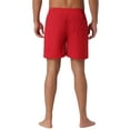 thumbnail image 3 of INSPIRE CHIC Men's Shorts Summer Colorful Elastic Waist Drawstring Surfing Board Shorts 30 Red, 3 of 6