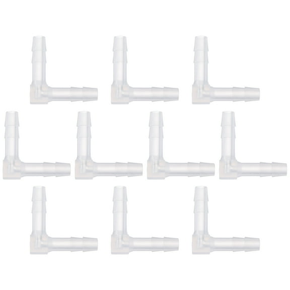 IFANLANDOR 10Pcs L Shaped Plastic Joint Easy Connection Water Pipe Fitting for Printing and Labeling