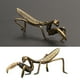thumbnail image 1 of Gwong Decoración hogareña Figurina de mantis tridimensional Excelente mano de obra Té de latón Mantis Mantis Mantis Ornamento en miniatura para patio trasero Gwong 21083724, 1 of 6