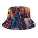 thumbnail image 5 of ¿Qué Pasaría Si…? Sombrero bucket para adultos, gorra de protección solar, sombrero de pescador plegable para viajes al aire libre, pesca y actividades de verano, 5 of 6