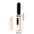 thumbnail image 3 of Puntoco Cepillo alisador inalámbrico, mini cepillo alisador de pelo, cepillo alisador de pelo portátil de iones negativos, cepillo para peinar, peine alisador de barba, recargable por USB, 3 of 5