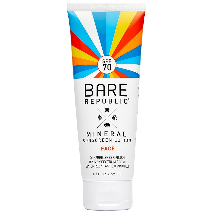 Bare Republic Mineral Face Sunscreen Lotion SPF 70