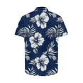 thumbnail image 5 of PNTUTB Men's Hawaiian Fashion Print Resort Style Casual Loose Button Down Collar Comfort Short Sleeve Blouse, 5 of 5