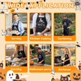 thumbnail image 5 of Holiday Aprons for Men Women, Thanksgiving Halloween Fall Aprons Gifts, Festival Matching Apron with 2 Pockets, 5 of 6