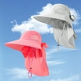 thumbnail image 3 of CHUANK Lot de 2 Chapeaux de Soleil pour Femmes Pliables de Haute Qualité à Grand Bord avec Rabat de Cou pour l'Été Plage Pêche Randonnée, 3 of 6