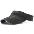 thumbnail image 2 of Bpyeka Men's Vintage Washed Cotton Sun Visor, Adjustable Casual Sports Empty Top Baseball Cap, One Size, 2 of 7
