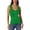 A1#-Green, variant on Women Ribbed Basic Tank Top - Low Round Neck Sleeveless Vest, Stretchy Form Fitting Tee(Grey-M)