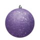 thumbnail image 1 of Adorno Vickerman con forma de bola de lentejuelas color lavanda, paquete de 4 unidades, 15 cm, 1 of 4