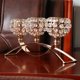 thumbnail image 2 of Portaves de cristal con 3 brazos decorativa de decoración dorado Sunnimix Candelabros de cristal de 3 brazos, 2 of 7