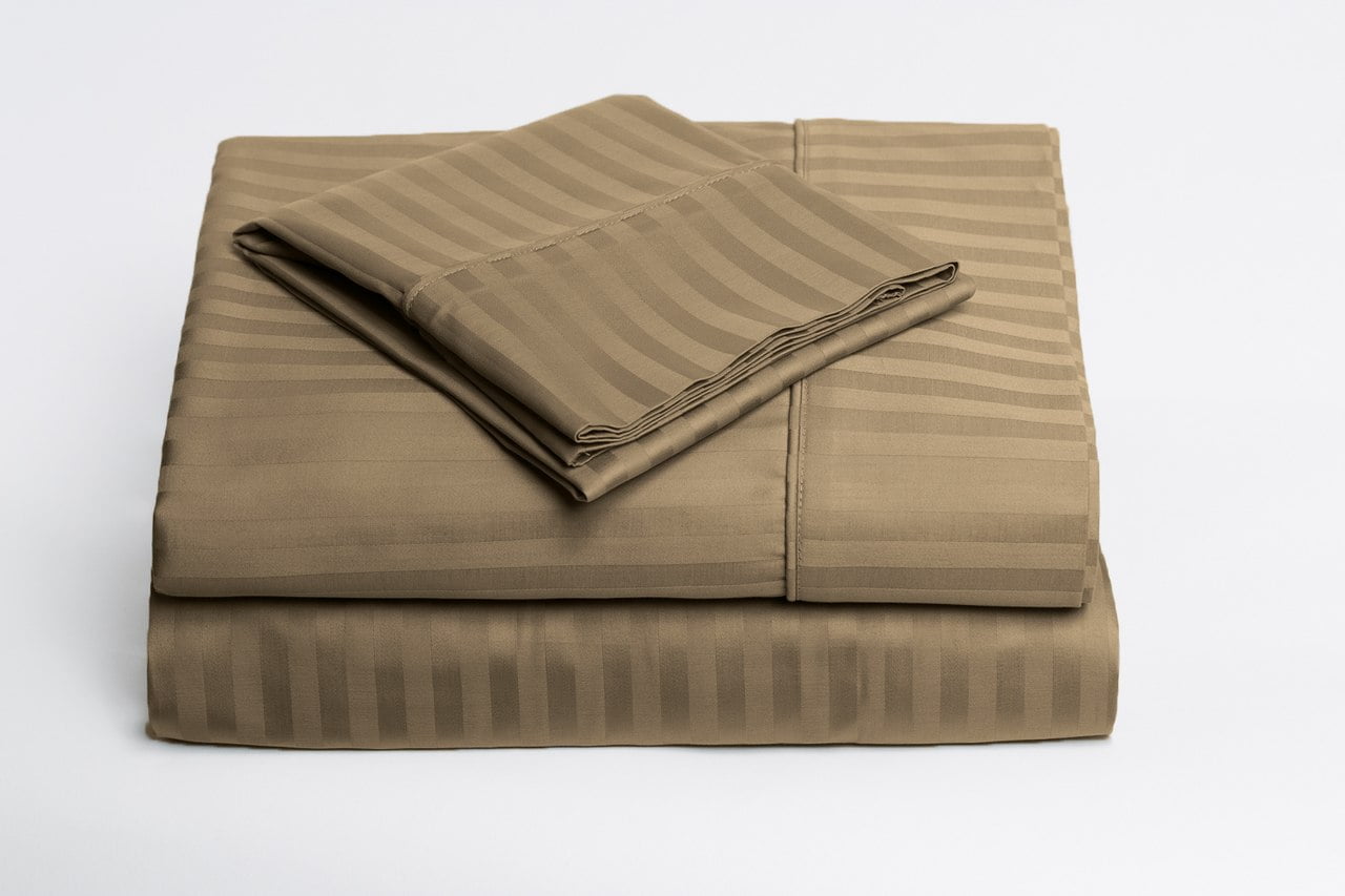 1000 Thread Count Sheets, Damask Stripe 100 Long Staple Cotton Sateen