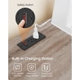 thumbnail image 3 of Feandrea Litter Robot Enclosure, Automatic Cat Litter Box Furniture with Charging Station, Adjustable Shelf, 39.4 x 26.8 x 31.5 Inches, Heather Greige, 3 of 7