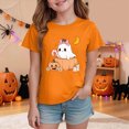 thumbnail image 3 of Futezty Kids Girls Boys T Shirts Short Sleeve Halloween Pumpkin Tops Shirt Casual Tee for Base Layer Fall Tops Tees 12M-14T, 3 of 5