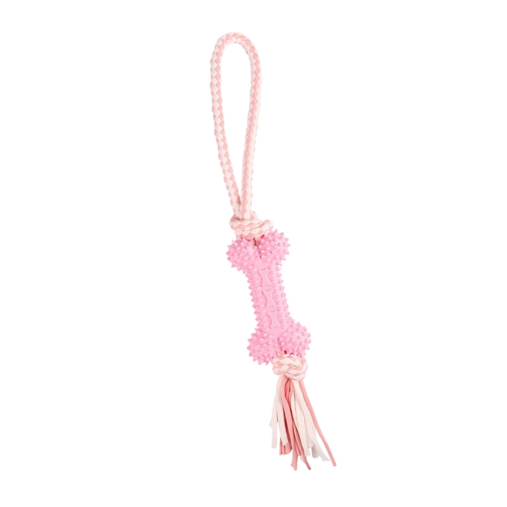 (1pc) Dog toy bite-resistant molar stick-pink