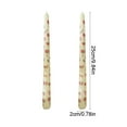 thumbnail image 3 of Pillar Candles Printed Long Pole Design Tasteless Romantic Wedding Candlelight Dinner Decoration Set Of Two Bulk Candles, 3 of 6