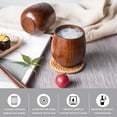 thumbnail image 2 of DOTUHAO Wooden Whisky glass | Wooden glass set | with ice hockey X2- Ice clamps X1| Handmade wooden Men's gift (set of 2), 2 of 8