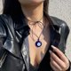 thumbnail image 2 of Round Collar de cadena de clavícula de la suerte para mujeres y hombres, regalo de amistad, gargantilla hecha a mano, 2 of 5