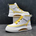 thumbnail image 3 of Zapatos altos para hombre 2025 primavera otoño marca zapatillas informales blancas plataforma de diseñador de lujo botines para hombre zapatos para hombre, 3 of 5