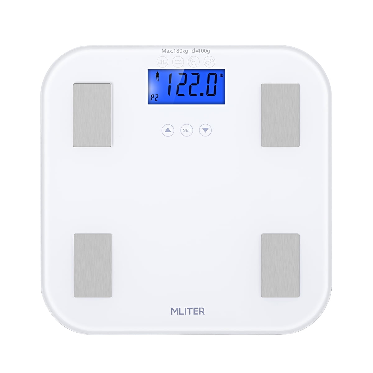 Digital Scale，Body Fat Hydration Scale High Precision 7 Health Metrics