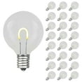 thumbnail image 2 of Novelty Lights Warm White Plastic G40 Globe Hanging Dimmable LED String Light Replacement Bulbs E12 Candelabra Base, 2 of 8