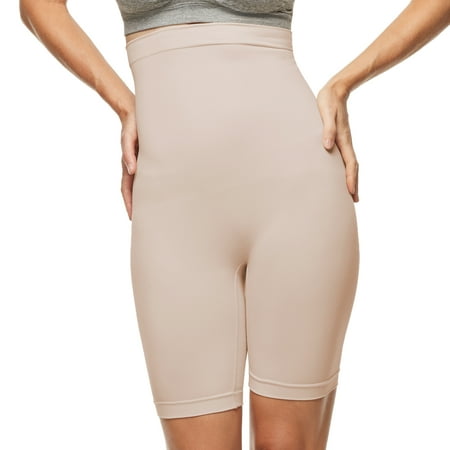 

Essentials by Tummy Tank Women s Seamless High Waisted Thigh Shaper