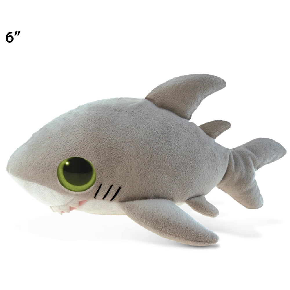 Puzzled Big Eye Shark Plush, 6" - Walmart.com - Walmart.com