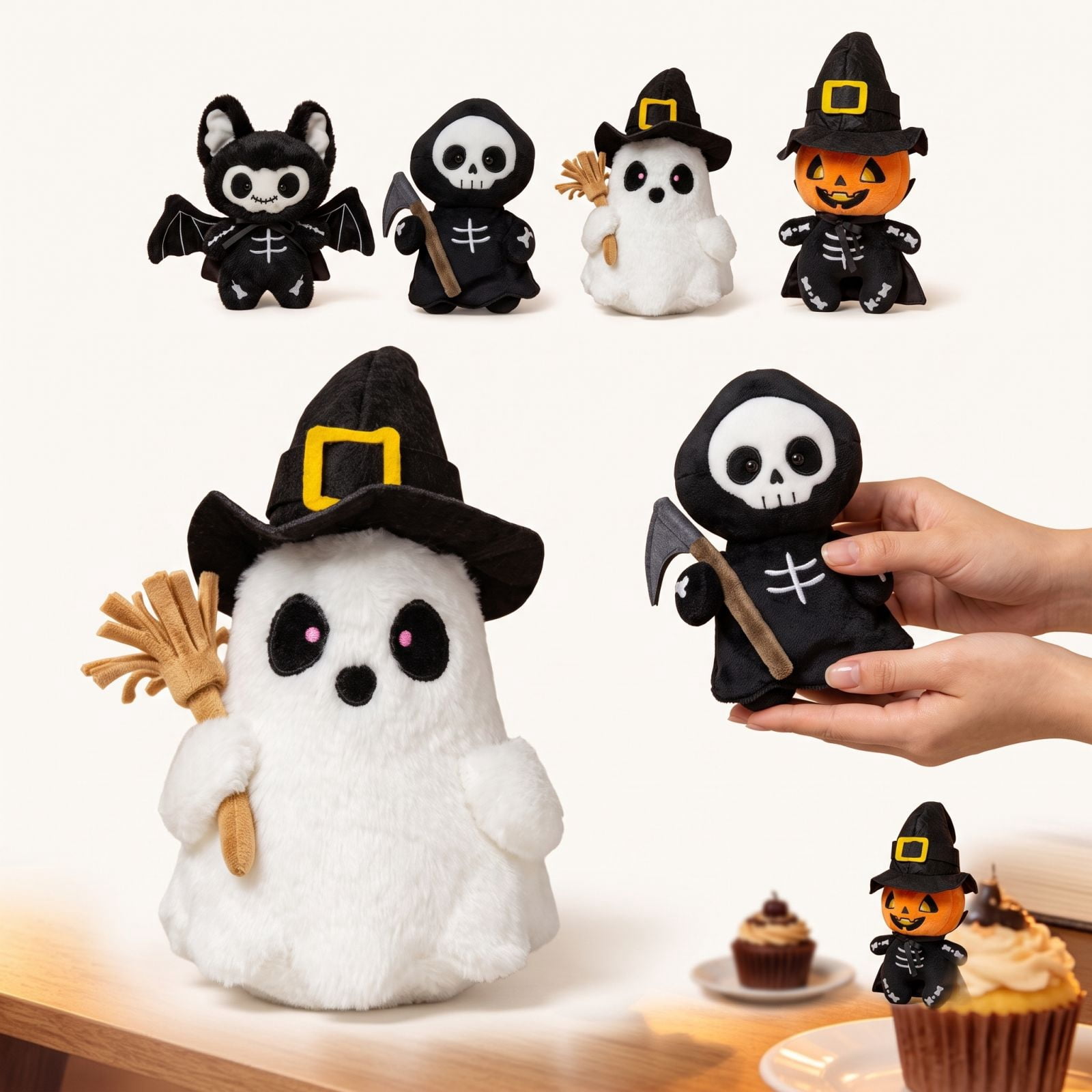 Pusheen Ghost Plush Keychain, 3 Inch, Halloween Blind Box Series 4