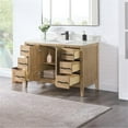 thumbnail image 4 of Laurel 48" Wood Vanity in Weathered Fir Calacatta White Quartz Top no Mirror, 4 of 13