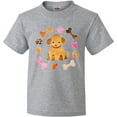 thumbnail image 3 of Inktastic Cute Puppy Valentine with Hearts and Bones Youth T-Shirt, 3 of 5