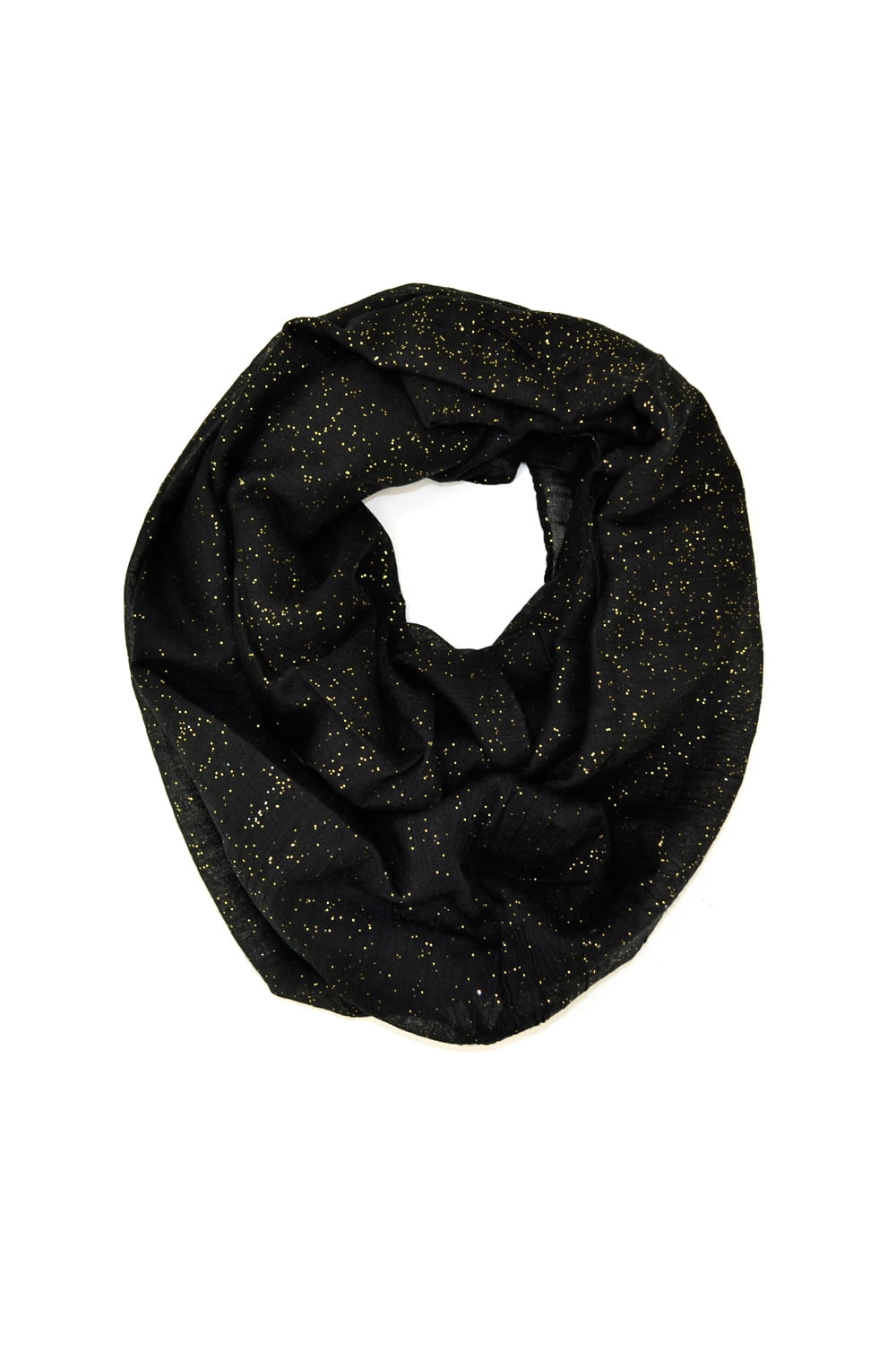 black glitter scarf