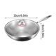 thumbnail image 2 of Sartén CLLC de titanio puro, sartenes 100% de titanio para cocinar antiadherente, sartén profesional de acero inoxidable martillado con tapa, sartén antiadherente sin revestimiento para uso doméstico, 2 of 7